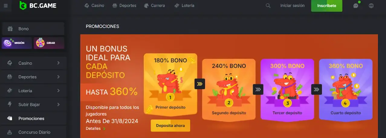 criptomonedas casinos México bcgame